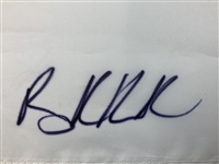 Brooks Koepka Signed 2019 PGA Championship Bethpage Black Flag JSA ALOA