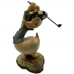 1940’s Donald Duck Solid Plaster Figure w/ Metal Golf Club - Rare