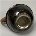 E.G. Webster and Son Silver-Plated Hartford Golf Club Pitcher with Wicker Handle