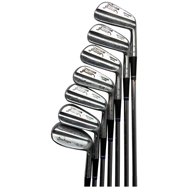 Seven Wilson Gene Sarazen Precision Gooseneck Autograph Model Irons
