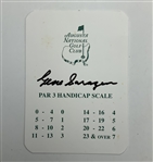 A Trio of Augusta National Golf Club Memorabilia featuring Gene Sarazen Signed Cards and 1994 Masters Clubhouse Badge JSA ALOA