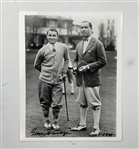 Two Silver Gelatin Photographs of Gene Sarazen and Walter Hagen Including One Signed Example