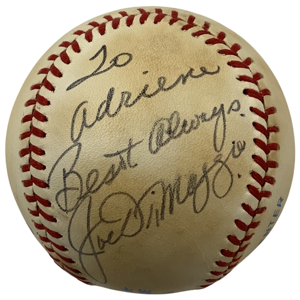 Joe DiMaggio Signed Rawlings Official American League Baseball JSA ALOA