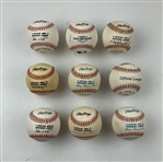 A Collection of Nine (9) Hall of Fame Signed Baseballs JSA ALOA