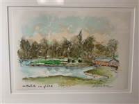 Urbain Huchet Ballenisles C.C. of J.D.M. Framed Color Lithograph 1989