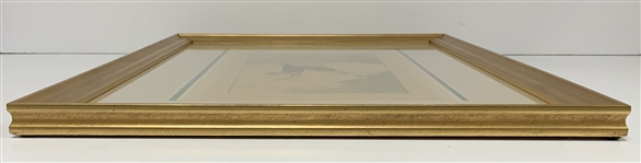 John Hassall Signed Color Lithograph Seven Ages of Golf The Soldier