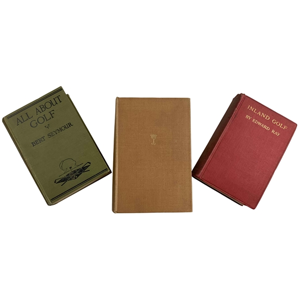 A Trio of Vintage Golf Instructional Books Including Titles by Bert Seymour and Edward Ray