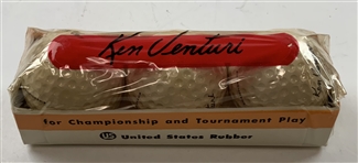 A Collection of Vintage Ken Venturi United States Rubber Golf Balls in Original Packaging