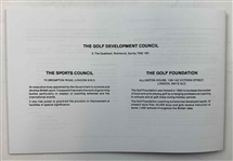 Arthur, Jim et al. An Assortment of Volumes and Pamphlets on Golf Course Architecture. 1968-1997. (DJ)