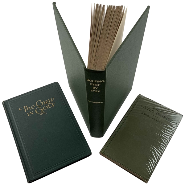 A Trio of Early 20th-Century Golf Books by Harry Fulford, J. McAndrew, and Others. 1919-1922.