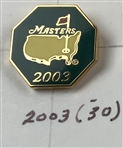 A Collection of 18 Masters Tournament Commemorative Enamel Lapel Pins