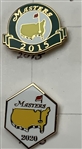 A Collection of 18 Masters Tournament Commemorative Enamel Lapel Pins