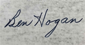 Ben Hogan Signed 1950 US Open at Merion Golf Club 1-Iron Shot JSA #Y92187