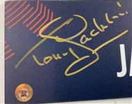 Tony Jacklin Signed 2025 Ryder Cup Nameplate JSA ALOA