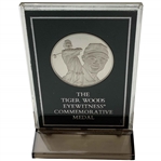 The Franklin Mint Tiger Woods Eyewitness 1997 Masters Tournament Commemorative .925 Sterling Silver Medal