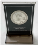 The Franklin Mint Tiger Woods Eyewitness 1997 Masters Tournament Commemorative .925 Sterling Silver Medal