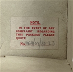 c.1920 North British Rubber Co Falcon Golf Ball Box w/ 2 Sealed Falcon Golf Balls Within