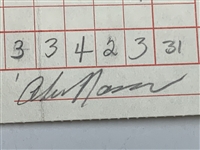 1996 Las Vegas Invit. Pro-Am Used Official Scorecard Signed by Lee Janzen- Tiger Woods 1st Win