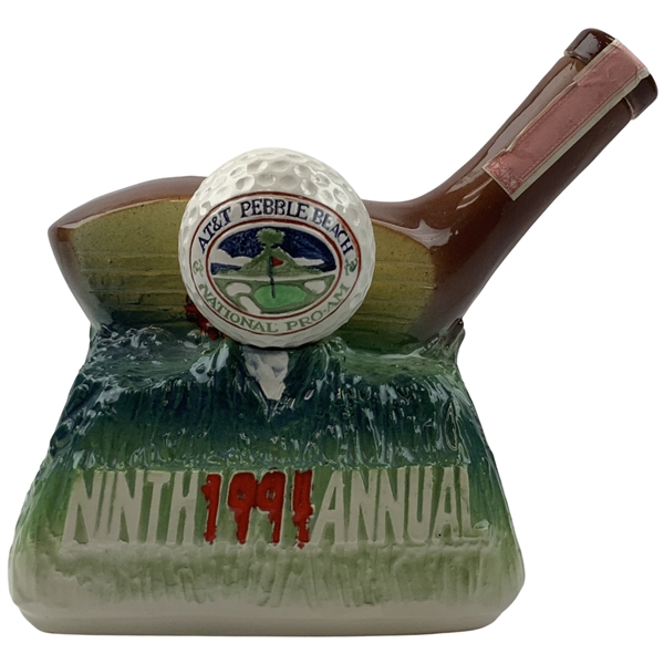 Ninth Annual 1994 AT&T Pebble Beach National Pro-Am Limited Edition Ceramic Whiskey Decanter