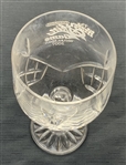 Two Cut Crystal Wendy's Champions Skin Game Commemorative Goblets Wailea Maui 2007