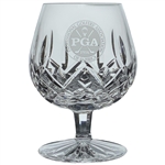 Two Waterford Cut Crystal PGA Brandy Snifters