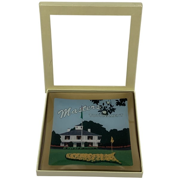 Masters Tournament Souvenir Glass Trinket Dish in Original Box