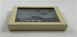 Masters Tournament Souvenir Glass Trinket Dish in Original Box