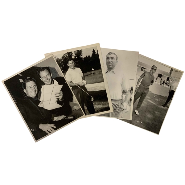 A Collection of Four Original Vintage Press Photographs Depicting Lema, Player, Furgol and more circa 1960-1964
