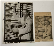 A Collection of Vintage Lloyd Mangrum Press Photographs and Newspaper Clippings