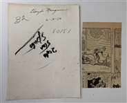 A Collection of Vintage Lloyd Mangrum Press Photographs and Newspaper Clippings