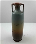 Weller Pottery Dickensware Signed Golfer Ceramic Vase