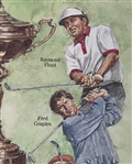 30th Ryder Cup Matches 1993 Commemorative Poster Hand Signed by Tom Watson JSA ALOA