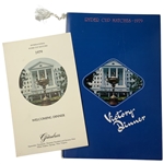 Two 1979 Ryder Cup Dinner Menus from The Greenbrier