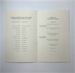 Two 1979 Ryder Cup Dinner Menus from The Greenbrier