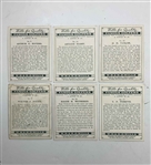A Group of Six W.D. and H.O. Wills Famous Golfers Cigarette Cards