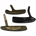 Greg Normans Personal A Trio of Vintage Golf Putter Heads Including Ping Zing, Spalding T.P.M. 12, and Acushnet Bulls Eye
