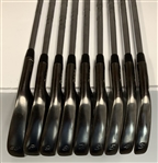 Greg Norman's Set of TaylorMade RAC TP Forged Smoke Finish Golf Irons