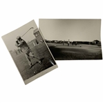 A Pair of Vintage St. Andrews Golf Photographic Prints Featuring Old Tom Morris by G. M. Cowie