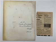 A Collection of Ken Venturi Vintage Original Press Photographs and Newspaper Ephemera