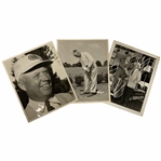 A Trio of Vintage Charles Chick Evans Jr. Golf Photographs Including Broadmoor Hotel Portrait