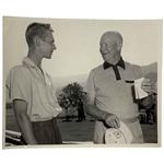 Original 1960 Photograph of President Dwight D. Eisenhower and Dick Goeckner at La Quinta Country Club