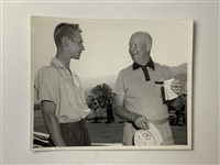 Original 1960 Photograph of President Dwight D. Eisenhower and Dick Goeckner at La Quinta Country Club