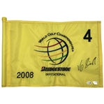 Vijay Singh Signed Match Used 2008 World Golf Championships Bridgestone Invitational Flag JSA #CM67251