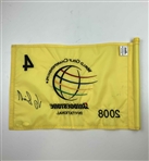 Vijay Singh Signed Match Used 2008 World Golf Championships Bridgestone Invitational Flag JSA #CM67251
