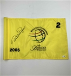 Bernhard Langer Signed 2006 World Golf Championships Barbados Match Used Flag JSA #CM67200