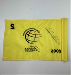 Bernhard Langer Signed 2006 World Golf Championships Barbados Match Used Flag JSA #CM67200