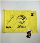 Bernhard Langer Signed 2006 World Golf Championships Barbados Match Used Flag JSA #CM67200