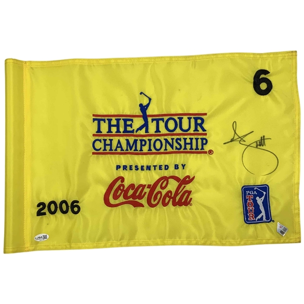 Adam Scott Signed Match Used 2006 PGA Tour Championship Flag JSA #CM67209