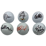 Daly, Spieth, Thomas, Janzen (Baltusrol), & 2 More Signed Golf Balls JSA ALOA