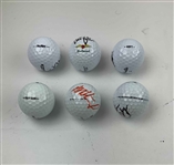 Daly, Spieth, Thomas, Janzen (Baltusrol), & 2 More Signed Golf Balls JSA ALOA